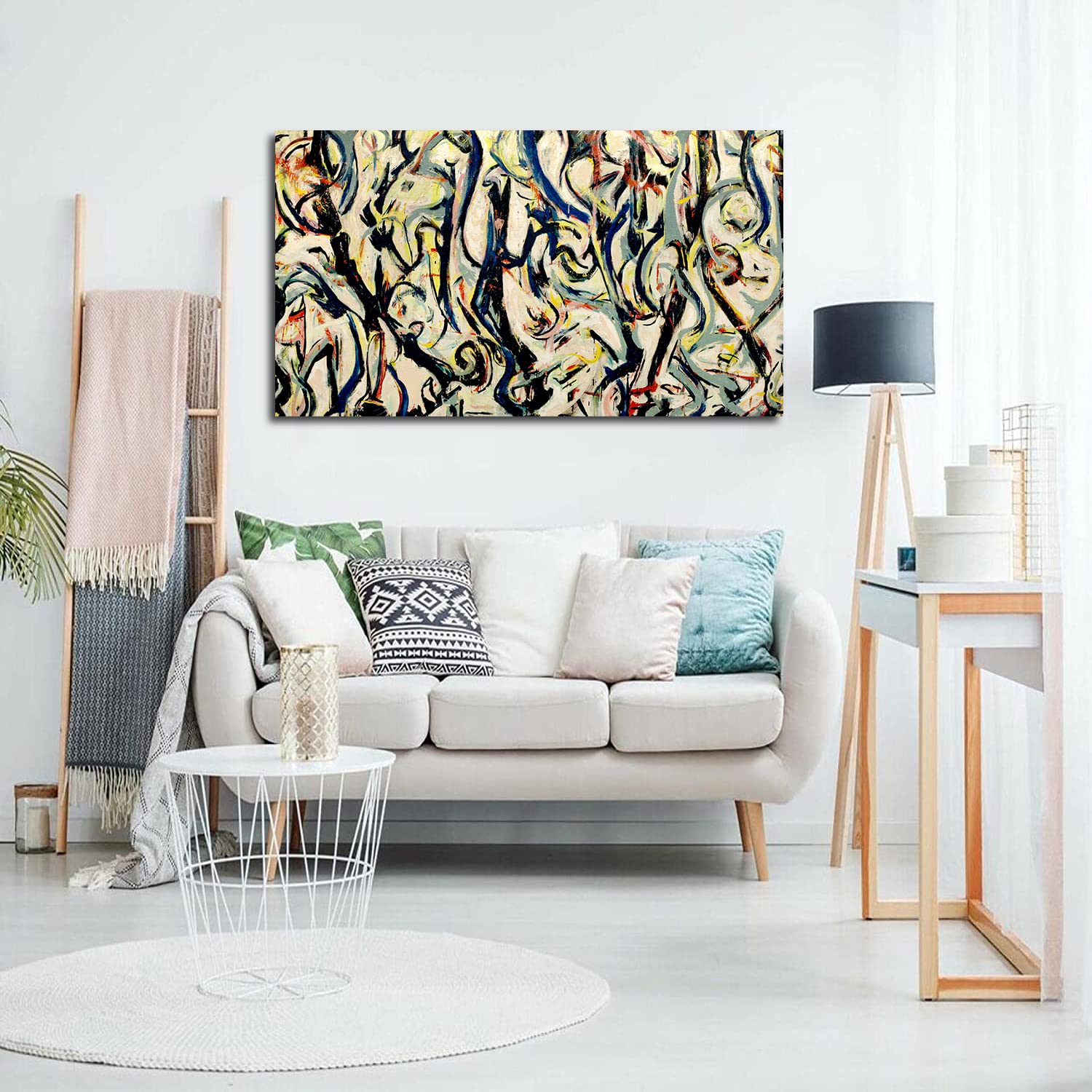 Amazon｜BOHU ARTS ジャクソン ポロック 絵画 抽象 ウォールアート